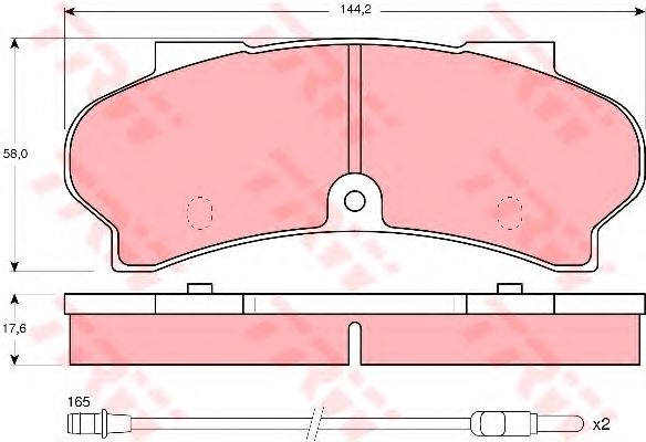 Гальмівні колодки TRW GDB397