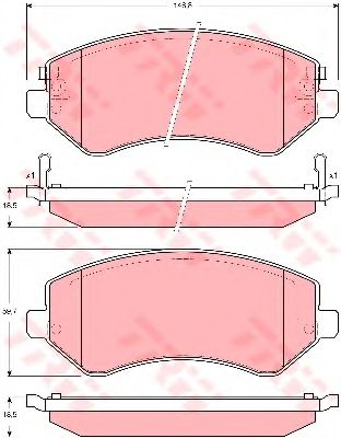 Тормозные колодки TRW GDB4126