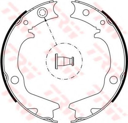 Тормозные колодки ручника TRW GS8479
