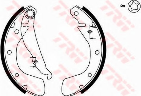 Тормозные колодки TRW GS8542