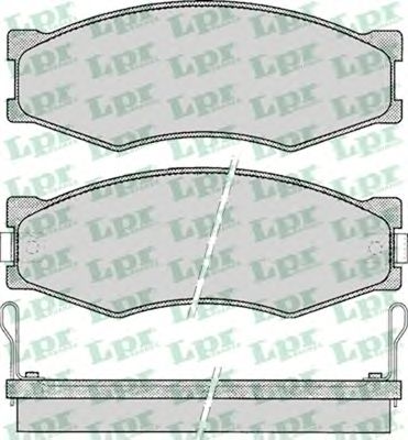 Тормозные колодки LPR 05P092