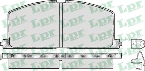 Тормозные колодки LPR 05P268