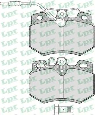 Тормозные колодки LPR 05P282