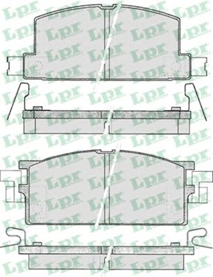 Тормозные колодки LPR 05P287