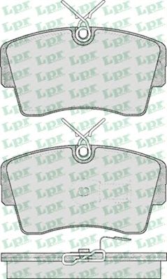 Тормозные колодки LPR 05P407