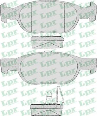 Тормозные колодки LPR 05P687