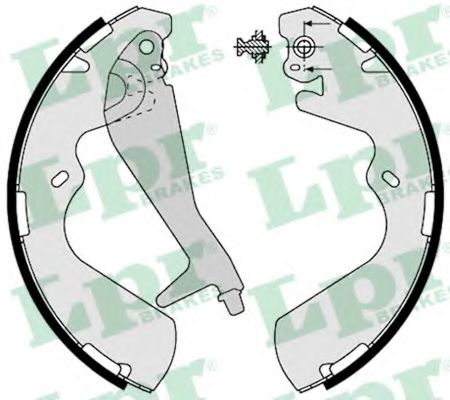 Тормозные колодки LPR 08240