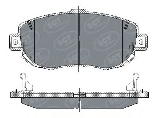 Тормозные колодки SCT SP 261