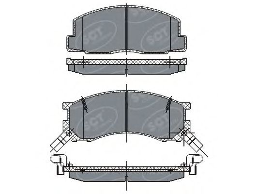 Тормозные колодки SCT SP 262