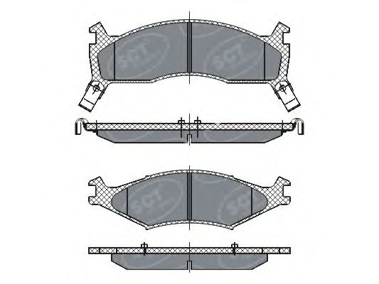 Тормозные колодки SCT SP 267