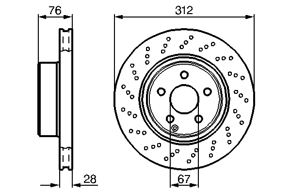 Тормозной диск BOSCH 0 986 478 471