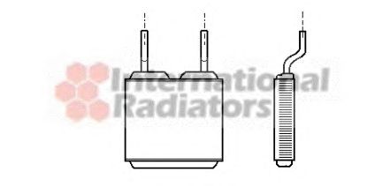 Радиатор отопителя VAN WEZEL 37006197