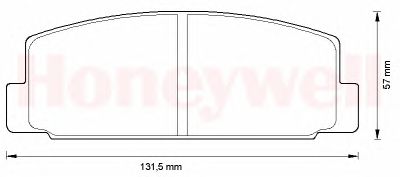 Тормозные колодки JURID 572491J