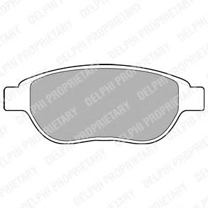 Тормозные колодки DELPHI LP1653
