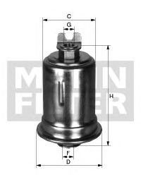 Паливний фільтр MANN-FILTER WK 614/35