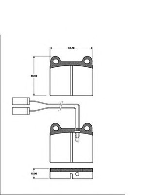 Тормозные колодки NK 221004