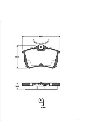 Тормозные колодки NK 222631