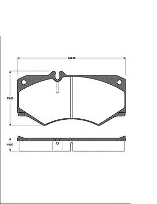 Тормозные колодки NK 223307