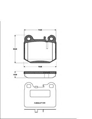 Тормозные колодки NK 223350