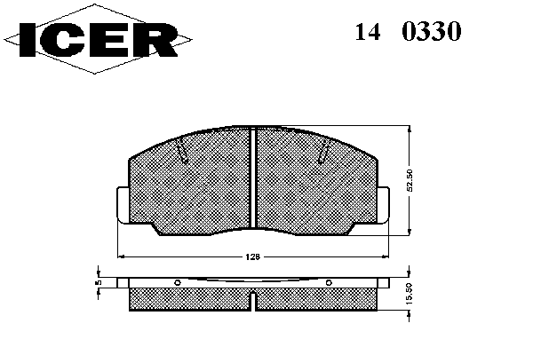 Тормозные колодки ICER 140330