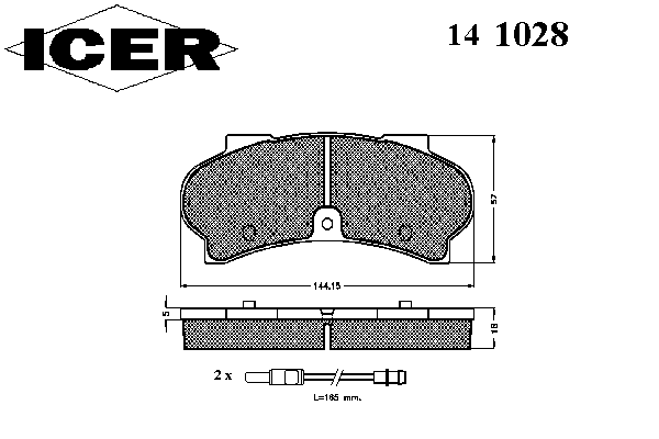 Тормозные колодки ICER 141028