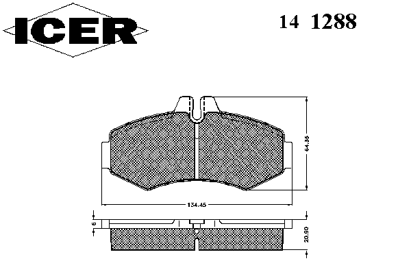 Тормозные колодки ICER 141288