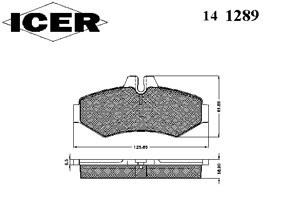 Тормозные колодки ICER 141289