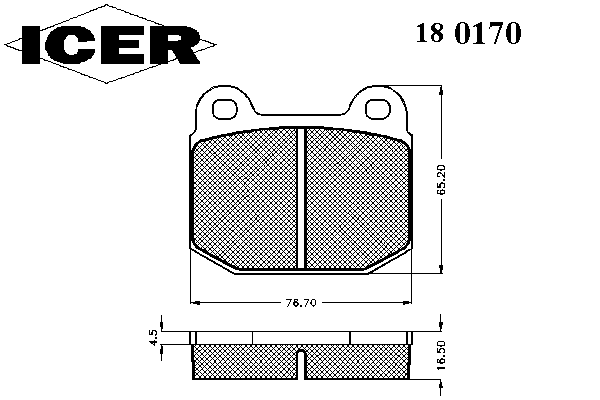 Тормозные колодки ICER 180170