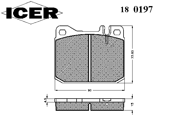 Тормозные колодки ICER 180197