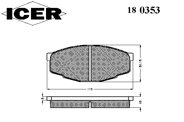 Тормозные колодки ICER 180353