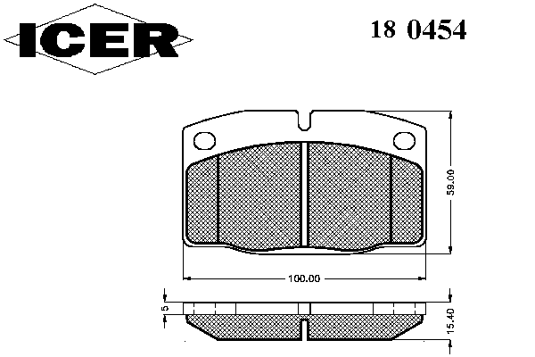 Тормозные колодки ICER 180454