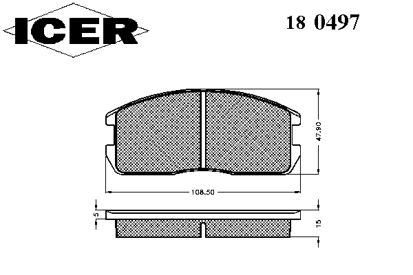 Тормозные колодки ICER 180497