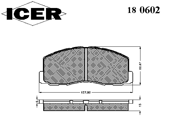 Тормозные колодки ICER 180602