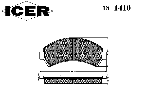 Тормозные колодки ICER 181410
