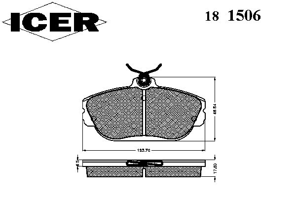 Тормозные колодки ICER 181506