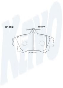 Тормозные колодки KAVO PARTS BP-5542