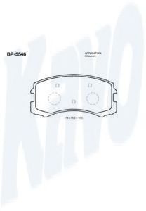 Тормозные колодки KAVO PARTS BP-5546