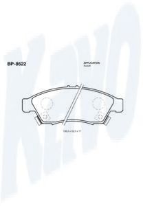 Тормозные колодки KAVO PARTS BP-8522