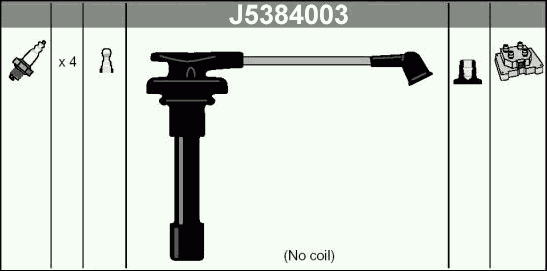 Комплект високовольтних проводів NIPPARTS J5384003