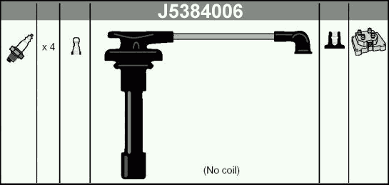 Комплект высоковольтных проводов NIPPARTS J5384006