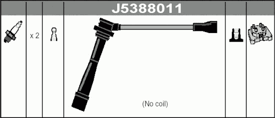Комплект високовольтних проводів NIPPARTS J5388011