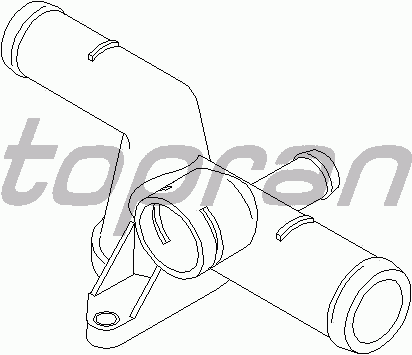 Фланец охлаждающей жидкости TOPRAN 108 198