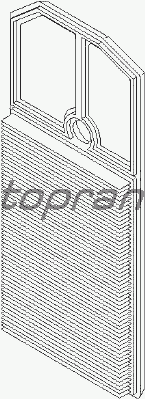Воздушный фильтр TOPRAN 107 695