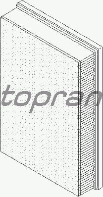 Повітряний фільтр TOPRAN 105 765