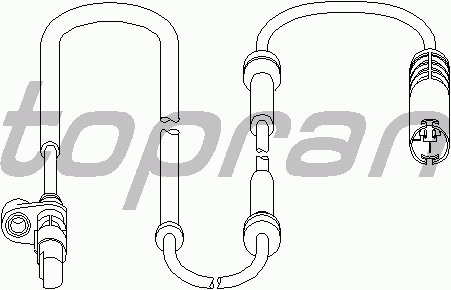Датчик вращения колеса TOPRAN 500 984