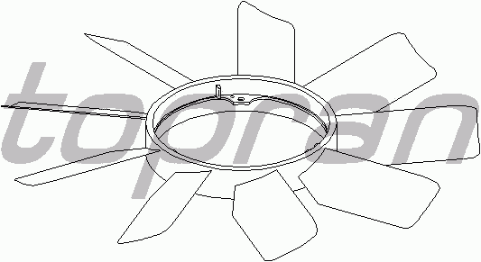 Крыльчатка вентилятора охлаждения TOPRAN 401 467