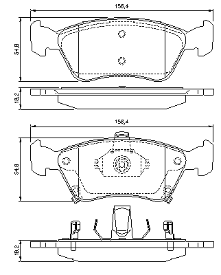 Тормозные колодки BOSCH 0 986 424 560