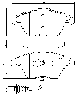 Тормозные колодки BOSCH 0 986 424 797