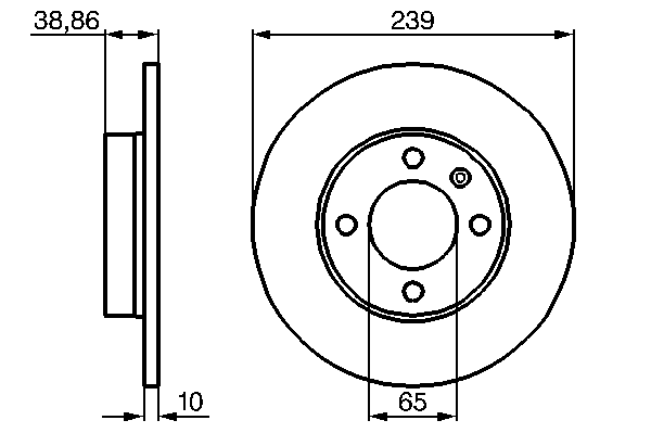 Тормозной диск BOSCH 0 986 478 010