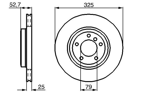 Тормозной диск BOSCH 0 986 478 012